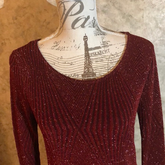 Trixxi* Open-Back Sparkle Dress - Picture 2 of 6